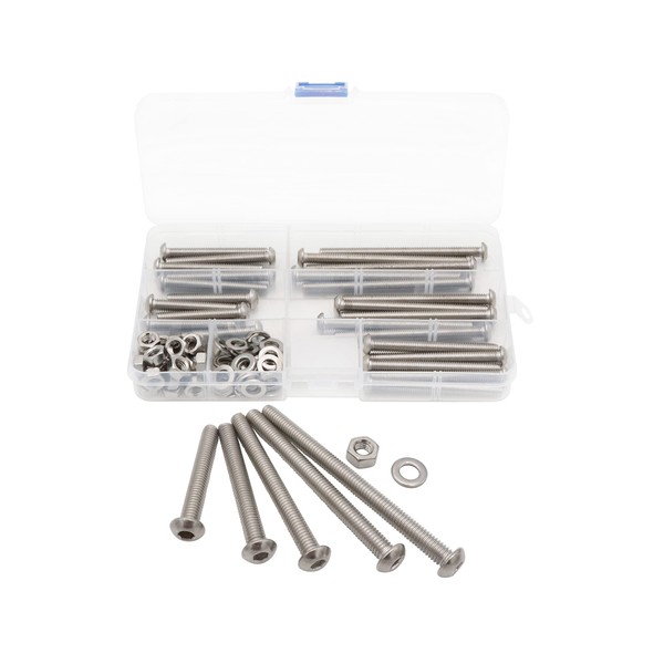 LBY 25 Sets Socket Head Cap Screw Assortment Kit, M6