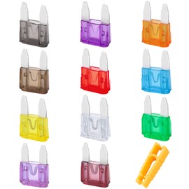 JatilEr Car Fuses Blade 30 Pcs, Blade Fuses Mini, Automotive Replacement Fuses 2Amps 3A 5A 7.5A 10A 15A 20A 25A 30A 35A 40A with 1 Safety Puller for Car Camper Truck Motorbike