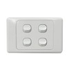 Contech CLSOL 4 Gang 2 Way Push Button Light Switch
