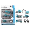 6pcs 1:64 Engineering Car Model Alloy Simulation Vehicle Car Model