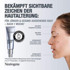 Neutrogena Retinol Boost Serum (30ml), hoch wirksames Anti-Age Gesichtsserum mit Retinol, Myrtenblatt-Extrakt & Hyaluronsäure, effektives Gesichtspflege Serum für jünger & gesund aussehende Haut