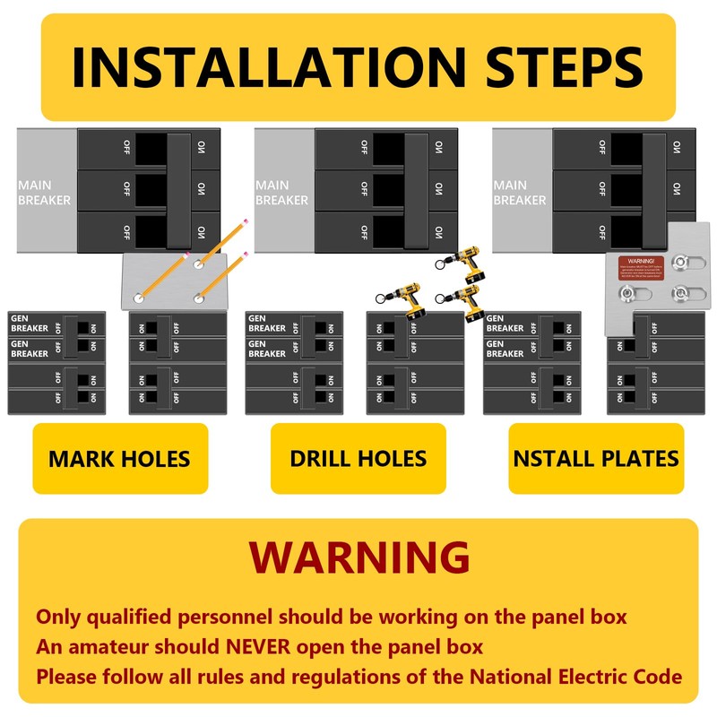 PFCKE Generator Interlock Kit Compatible with General Electric GE 150