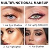 Jutqut Eyeshadow Pen, Glitter Metallic Eyeshadow Lazy Eyes Eyeshadow Pencil,