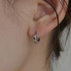 Gold&Deer 14K GF Mini Bold Water Drop One-Touch Earrings Yellow