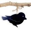 Rostikal Decorative Bird Black 10 x 15 cm Window Decoration