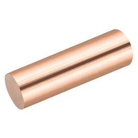 MECCANIXITY 1 Pack Pure Copper Round Rod 32mm/1 1/4 Inch Diameter 100mm/4 Inch Length Solid Copper Rod Lathe Bar Stock for DIY Metal Craft Metal Working Hobbies