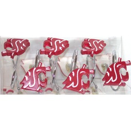 Northwest Washington State Cougars Shower Curtain Rings
