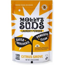 N/A Molly's Suds Original Laundry Detergent Powder | Clean Laundry Detergent Powder - Citrus Grove - 4 Pounds