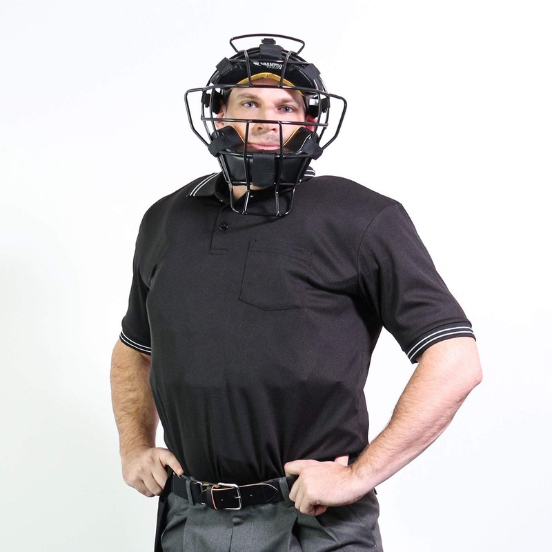 Champro Men's Dri Gear Umpire Polo Shirt, blue, xxxl