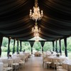 20ftx20ft Black Backdrop Ceiling Drapes,4Panels 20ft Height Wrinkle Free Tent