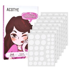 ACOTYE Pimple Patches, 245 Pieces, Acne Patches, Acne Patches, Tea Tree Oil, Salicylic Acid, Day + Night Use