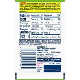 Kool-Aid Unsweetened Lemon Lime Artificially Flavored Powdered Soft Drink Mix, 0.13 oz Packet (Pack of 48)