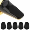 CREATCABIN 64Pcs Mouthpiece Cushions Saxophone Mouthpiece Pads 0.6mm Thick Black