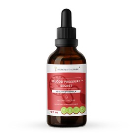 Secrets of the Tribe - Blood Pressure Secret, Healthy Circulation Formula, Herbal Supplement Blend Drops Alcohol Liquid Extract (4 fl oz)