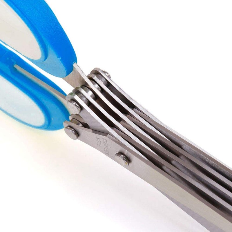 designfun Herb Scissors with 5 Parallel Blades Made of Stainless