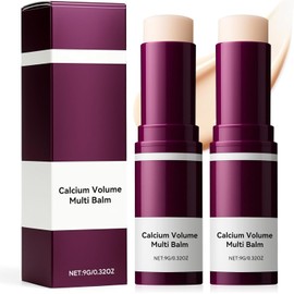 Bálsamo Multi Volumen de Calcio, Barra de Cuidado de Ojos, Reafirmante e Hidratante para la Piel, Apto para Ojos, Cuello y Rostro, 2PCS