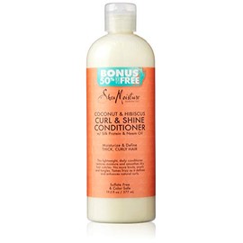 Shea Moisture Coconut & Hibiscus Curl & Shine Conditioner, 19.5 Fl Oz