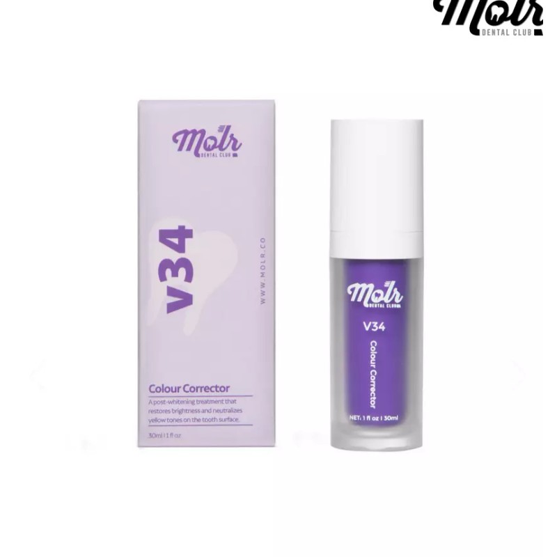 Molr Dental Club V34 Colour Corrector Teeth Whitening Purple 30