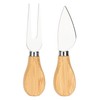 Set tagliere e coltelli per formaggio - Legno - 18x12
