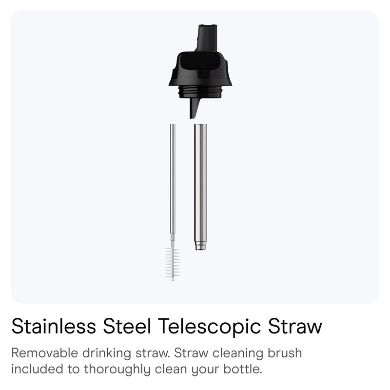 Chilly's Series 2 Sports Flip Lid with Telescopic Straw and