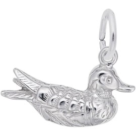 Rembrandt Duck Charm - Metal - Sterling Silver