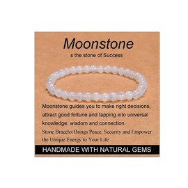 Long tiantian Moonstone Bracelet Glow in the Dark Bracelets Moonstone Jewelry for Women Crystal Bracelet Glow in the Dark Jewelry for Women Trendy Gifts for Christmas