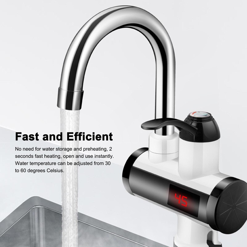 3000W Instant Hot Water Faucet Electric Water Heater Tap with
