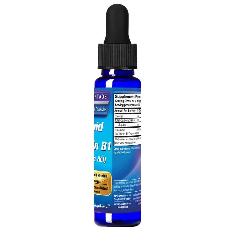 Dr's Advantage Liquid Vitamin B1 Dropper 2oz - Thiamine B1