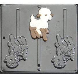 Lamb lollipop Chocolate Candy Mold Easter 1844 Easter Sheep