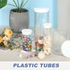 sourcing map Transparent Plastic Storage Tubes, 2" x 4"(50x100mm) Polycarbonate