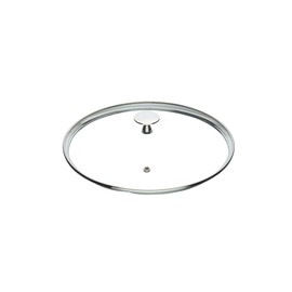 MasterClass Tempered Glass Saucepan Lid with Stainless Steel Handle, 24 cm (9.5")