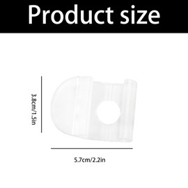 8Pcs Cordless Pleated Window Shades Handle - 2.28 * 1.57 * 0.59in Plastic Bottom Rail Roller Shades Handle for Cordless Blinds