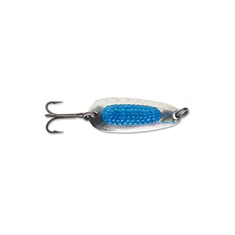 Blue Fox Rattlin' Pixiee Spoon, 1/2-Ounce, Holographic Silver/Blue