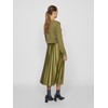 Vila Female Pleated Midi Skirt, Capulet Olive