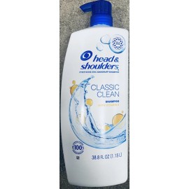Champú anticaspa Head & Shoulders CLÁSICO LIMPIO con vitamina E 38,8 oz 2 piezas-