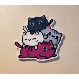 Unbranded Cat Pile Magnetic Needle Minder Cross Stitch Embroidery | Cover Holder