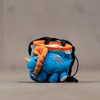 Chalkbag dinosaur for rock climbing