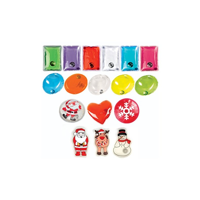 eBuyGB Pack of 2 Reusable Instant Gel Hand Warmer (Pink