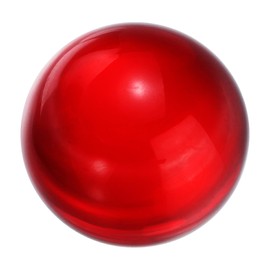 uxcell 25mm/1" Crystal Sphere Ball Glass Solid Decorative Sphere Crystal Ball Prop Ornament for Feng Shui Divination Fortune Telling Tabletop Fountain Decoration, Red