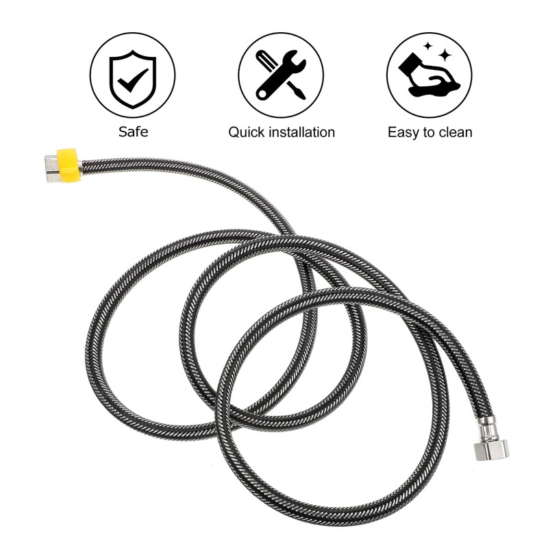 WINOMO Flexible Pipe Water Supply Flexible Hose 2 Piece 68.7