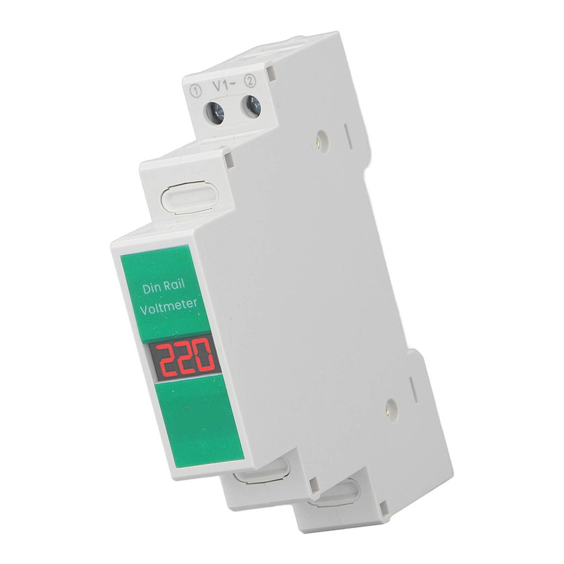 TONGOU Din Rail Voltage Meter Intelligent LCD Digital AC Voltmeter