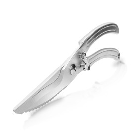 Tijeras de cocina resistentes, tijeras de cocina de acero inoxidable para alimentos y todos los usos, con raspador de escamas de pescado, tijeras de a