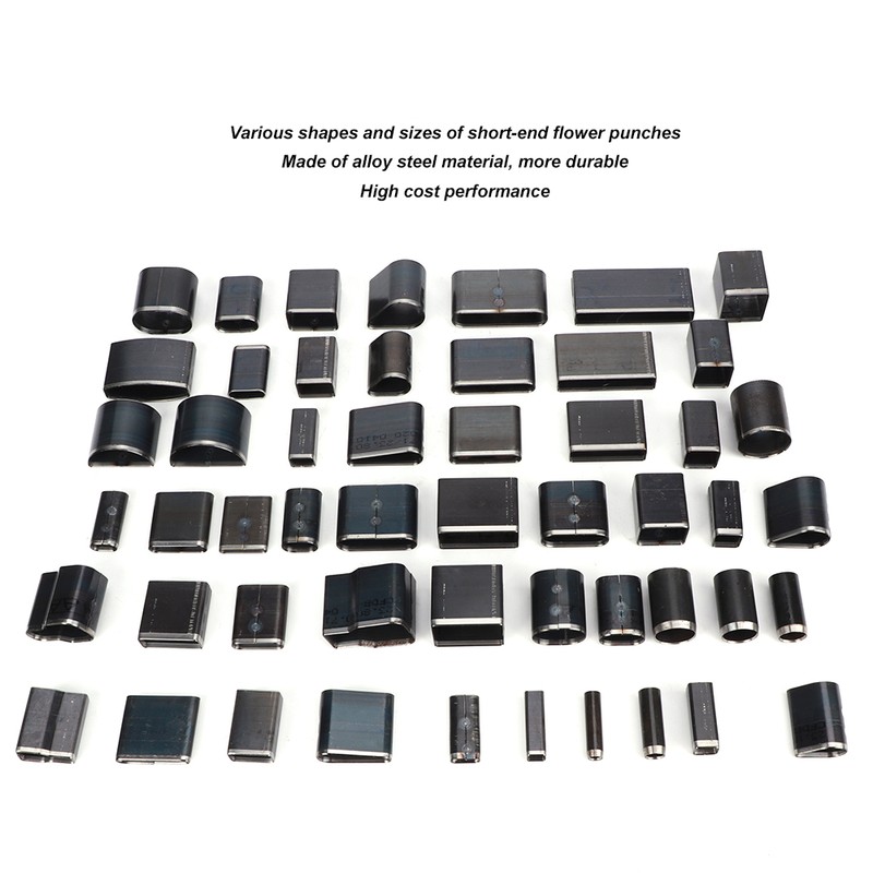 52Pcs Hollow Cuttter Multi Shape Oval Round Square Hole Punch