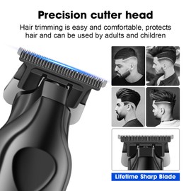 KEMEI Professional Hair Clipper & Cordless Barber Clipper for Men, USB Rechargeable Barber Clipper for Hair Cutting, Clipper for Haircut,Gifts for Men