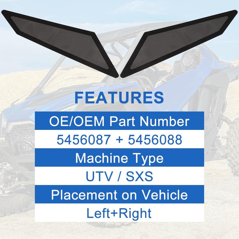 WIKIBB Air Vent Cover Intake Screen for Polaris RZR PRO