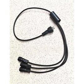 SGSLT Fit for Underwater Waterproof Lights 12V Aquarium Waterfall Night-Lights Garden Spotlight Lamp Swimming Pool Fountains Pond 60cm (3 in 1 Extened Cable)