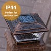 HUYIENO Solar Post Cap Lights Outdoor LED Lighting Deck Fence