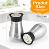 Accmor Salt and Pepper Shakers Set, 4 oz Stainless Steel