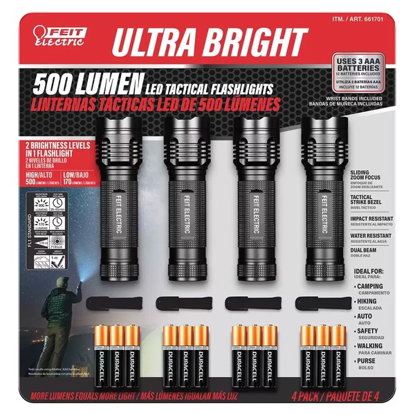 Feit Electric FL500 - Linterna Táctica LED Lámpara de mano