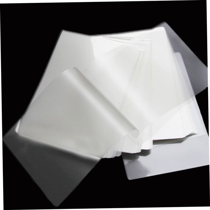 SEWACC 100pcs Thermal Laminating Sheets Clear Photo Sealer Film for